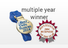 multiple year winner logo